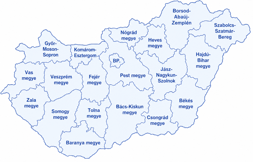 Magyarország megyéi – válasszon megyét